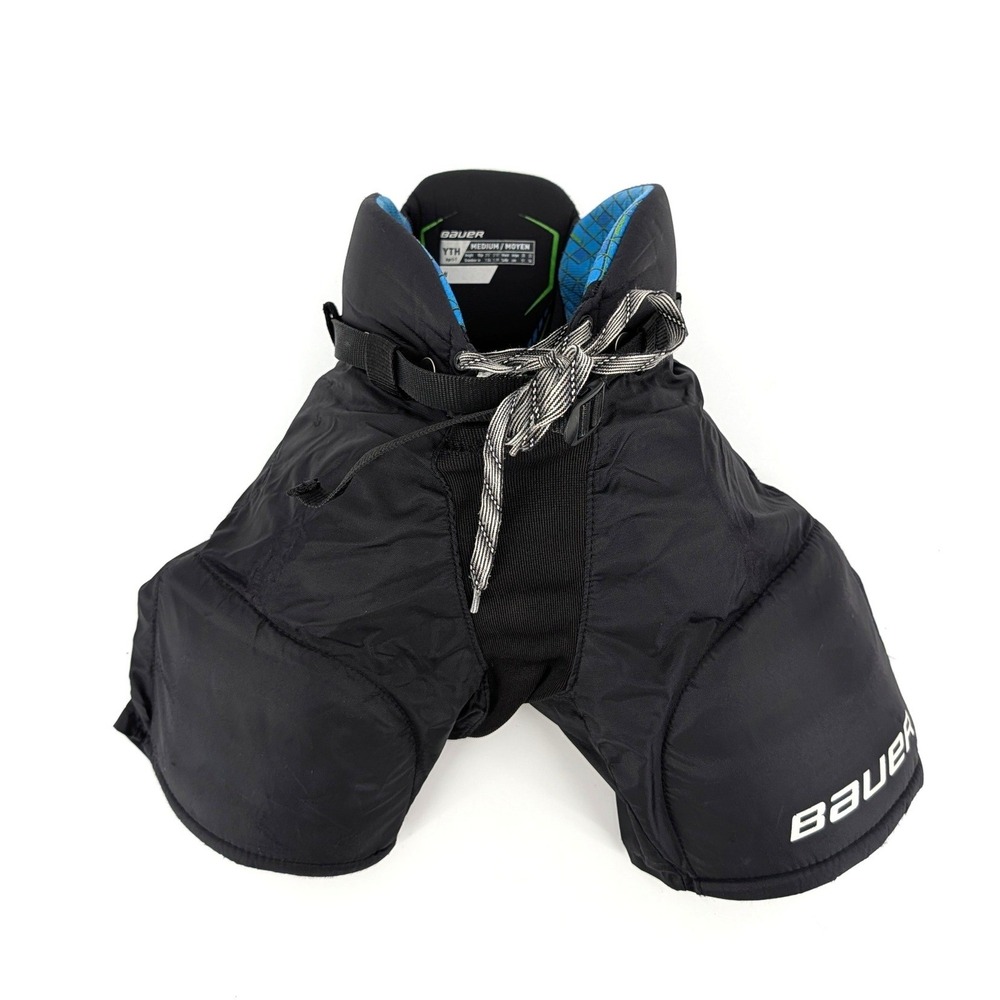 Bauer Youth‎ Hockey Pants Black Padded Protective Ice Hockey Gear YTH M